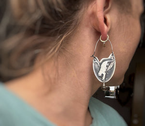 The Cheetah & Lemon Smokey Quartz Earrings