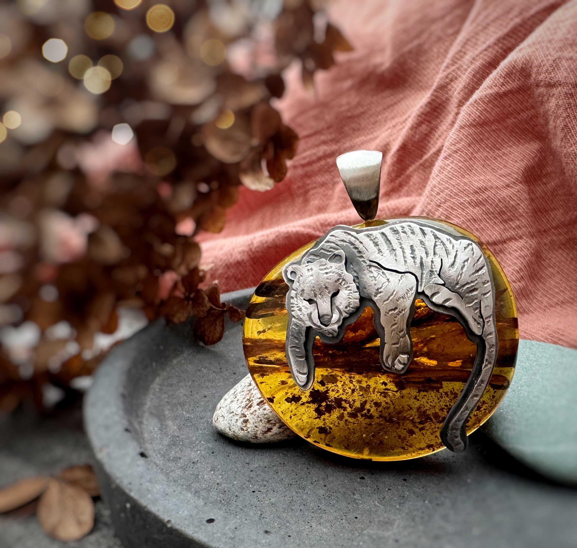 The Tiger & Unique Baltic Amber