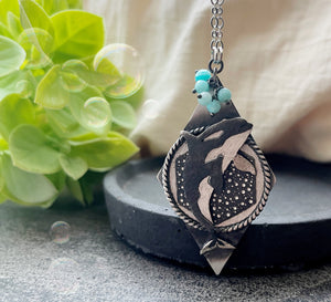 The Orca Necklace - Amazonite