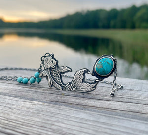 The Koi Fish & Turquoise Necklace