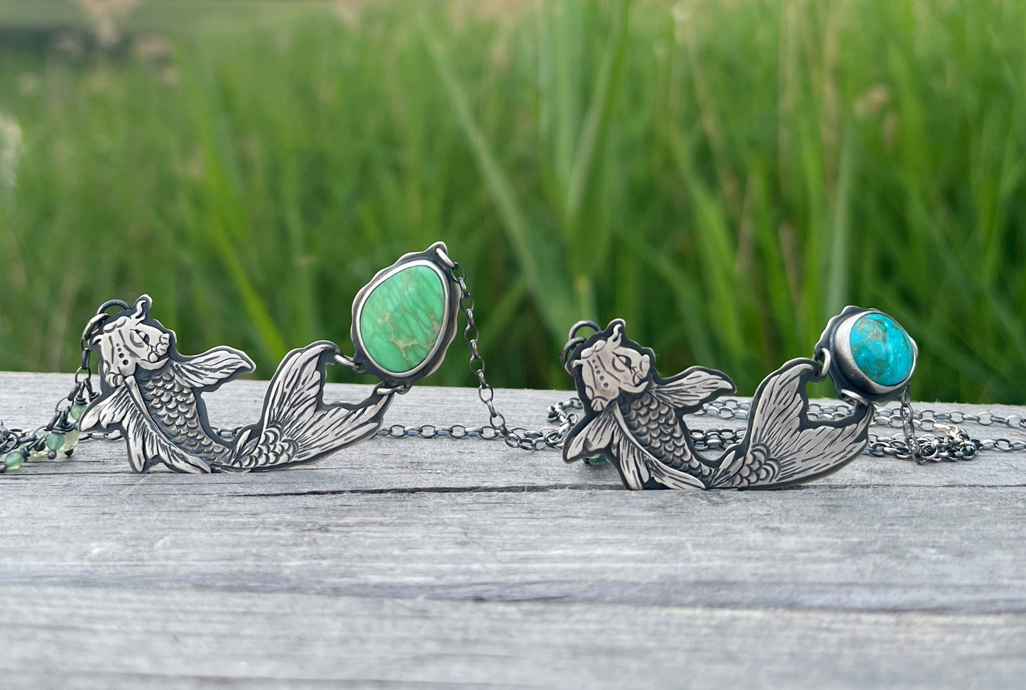 The Koi Fish & Variscite Necklace