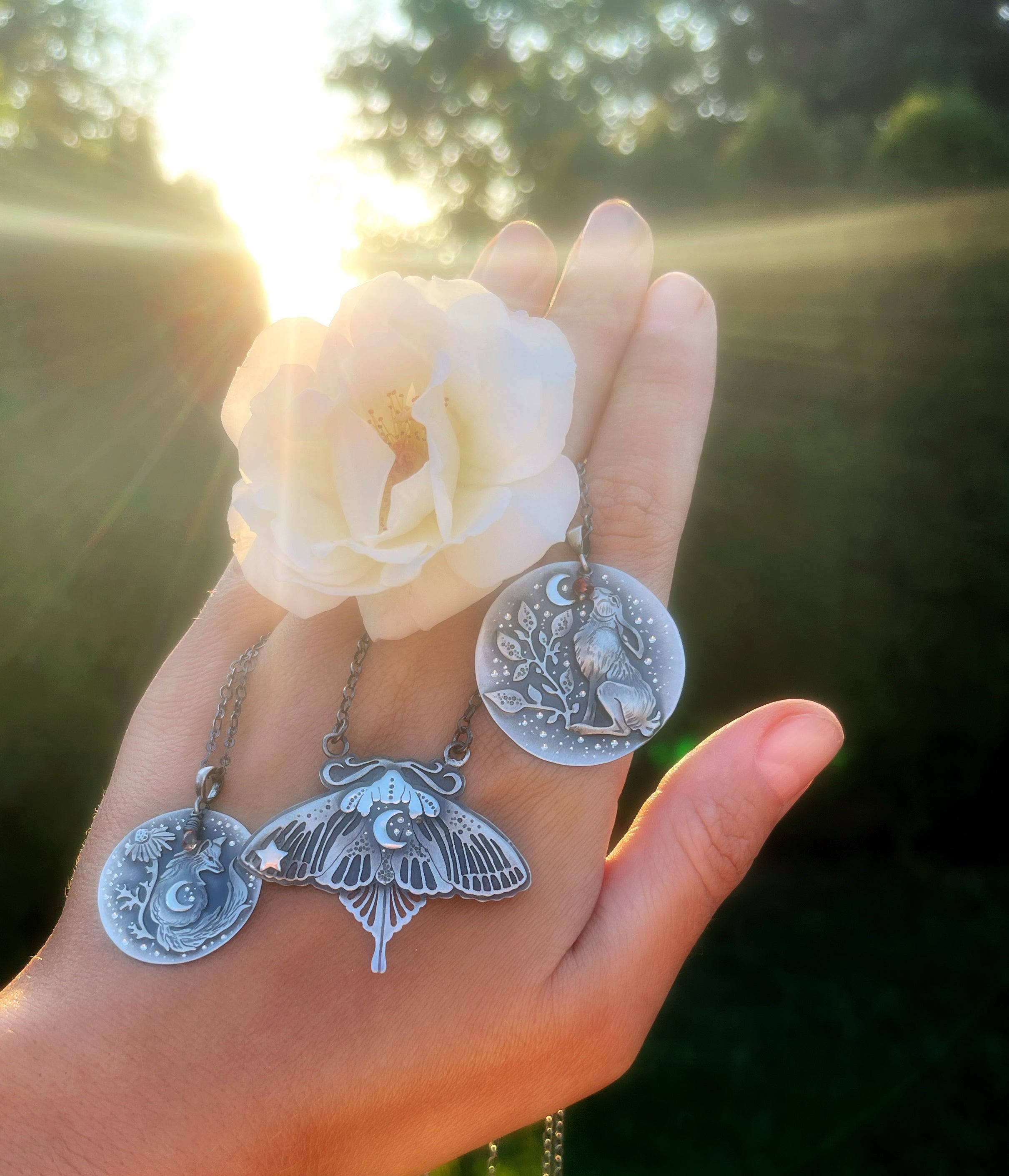 The Metamorphosis Necklace - Moth Necklace