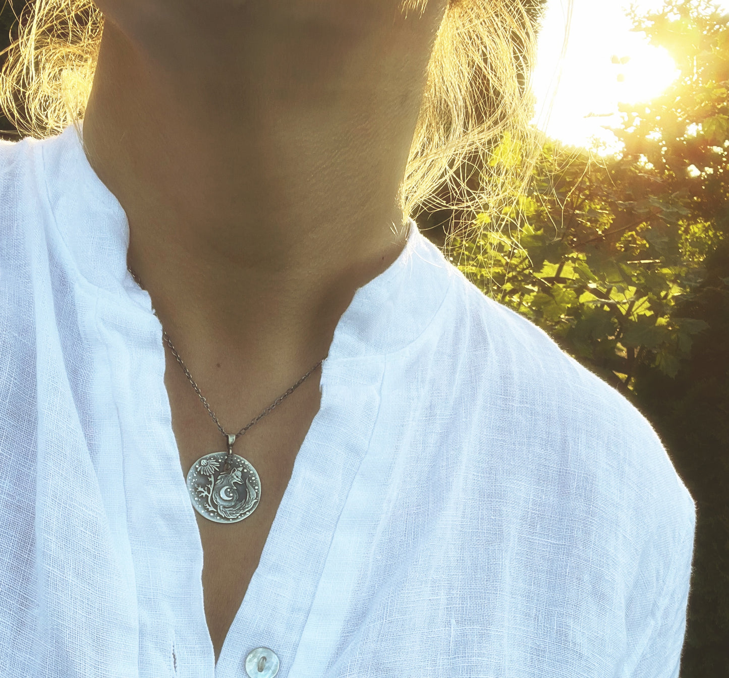 The Fox & Sapphire Necklace