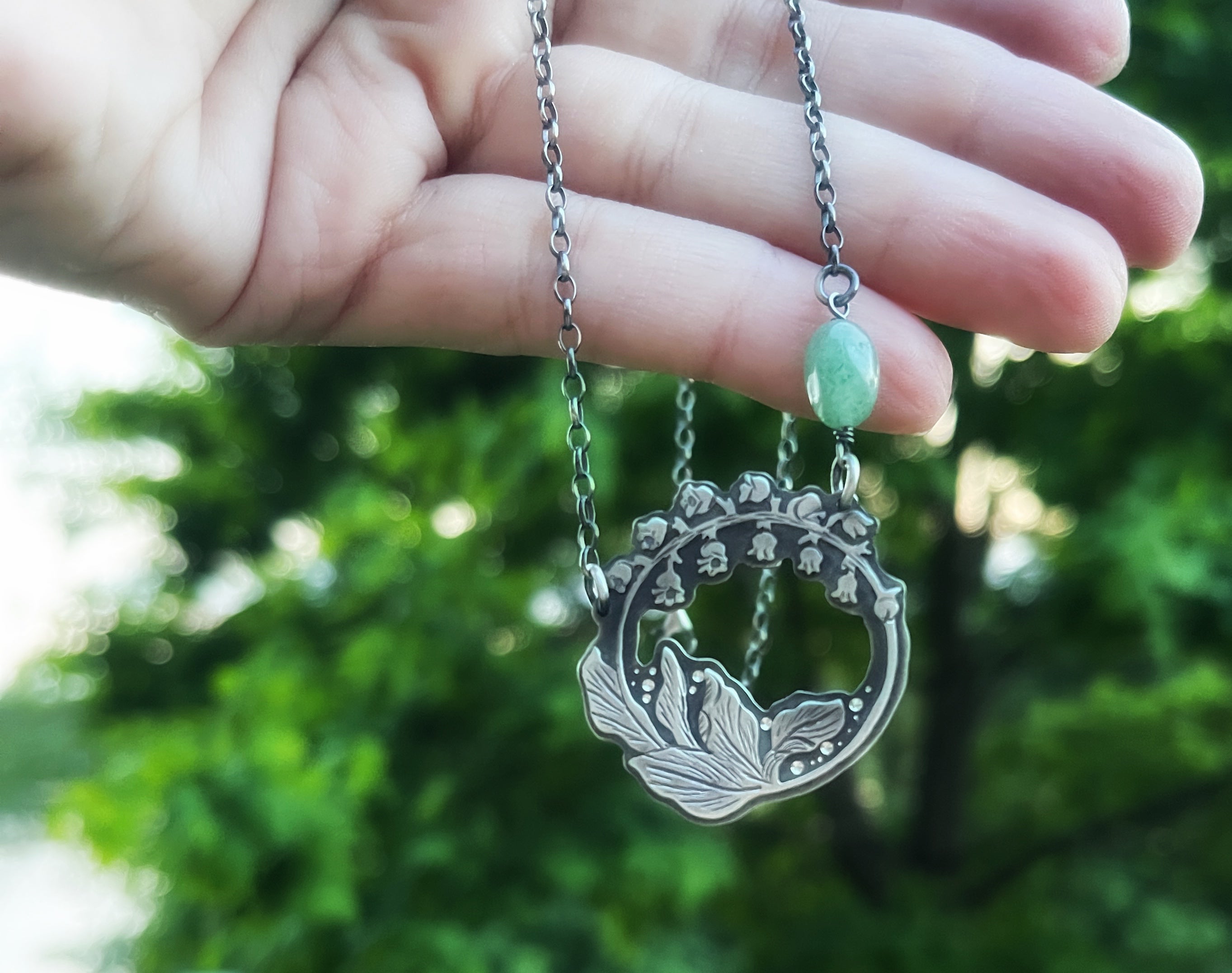 Lily Of The Valley Wreath Necklace