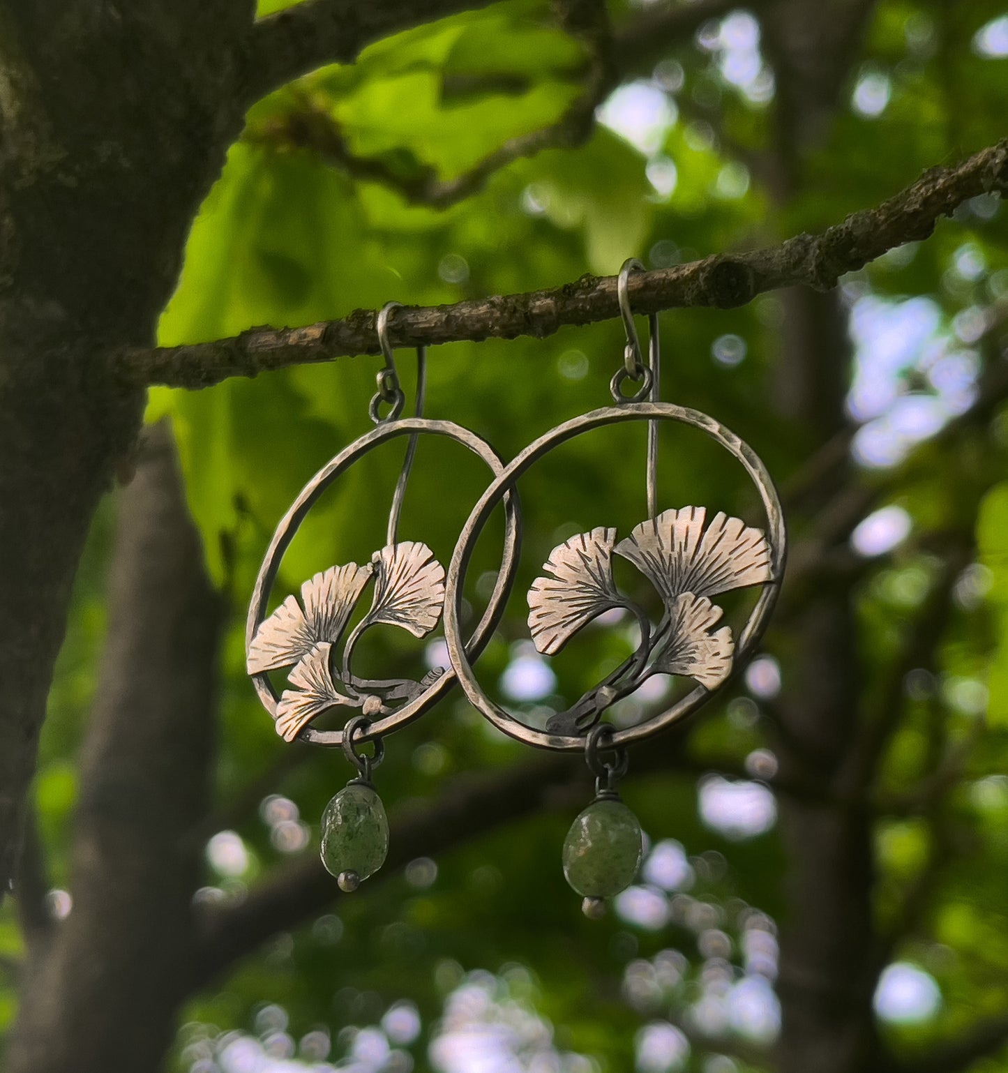 The Gingko Hoop Earrings