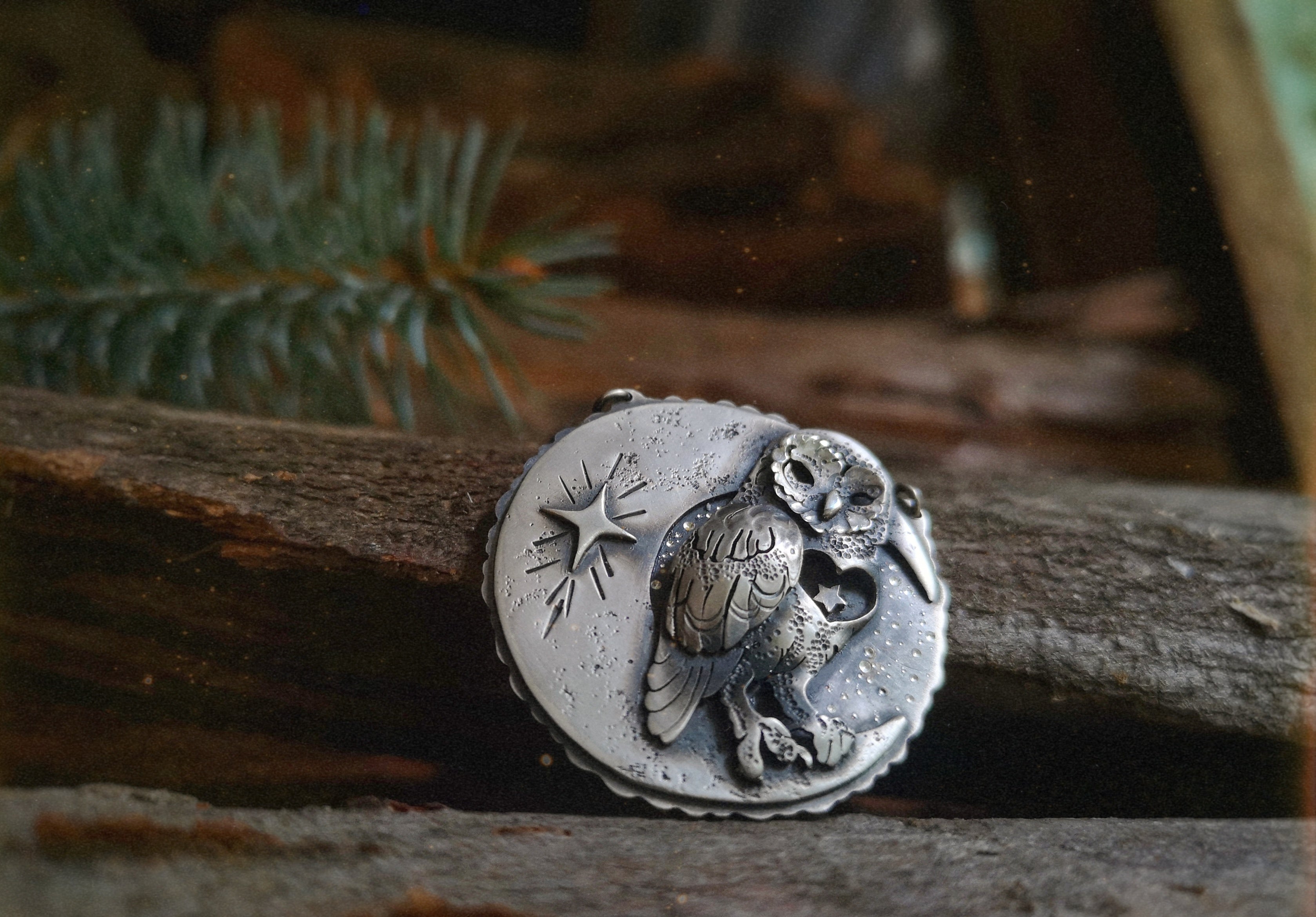 The Little Owl Necklace - Athene Noctua