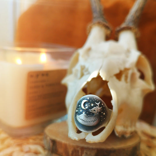 The Pure Silence Ring - Sterling Silver Deer Ring