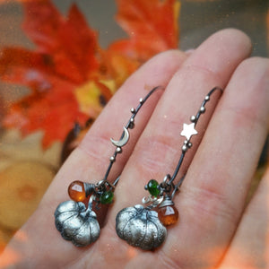 The Harvest Earrings - Pumpkin Earrings