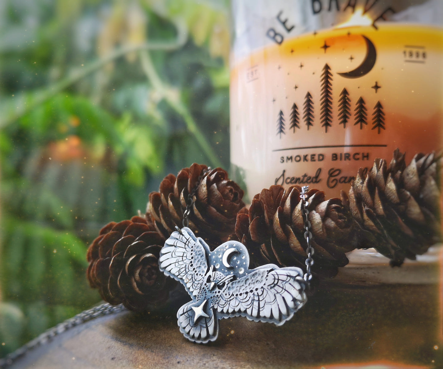 MADE TO ORDER - The Great Horned Owl Necklace