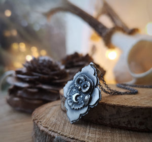 The Guardian of the Moon Necklace - Little Owl Necklace