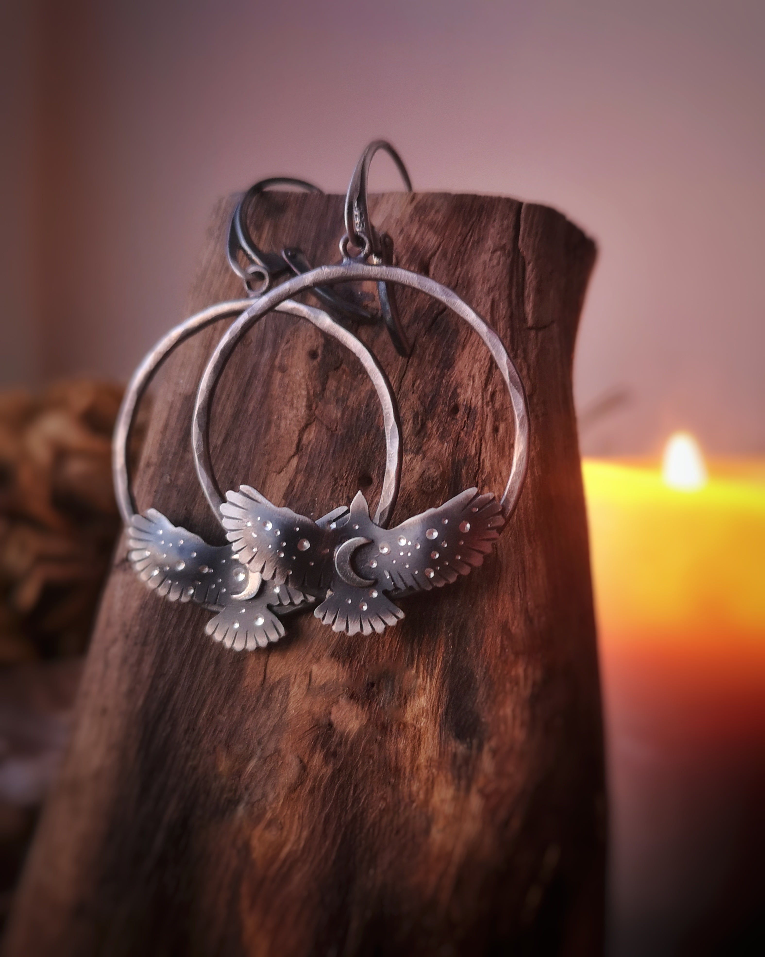 Hawk Medicine Hoop Earrings