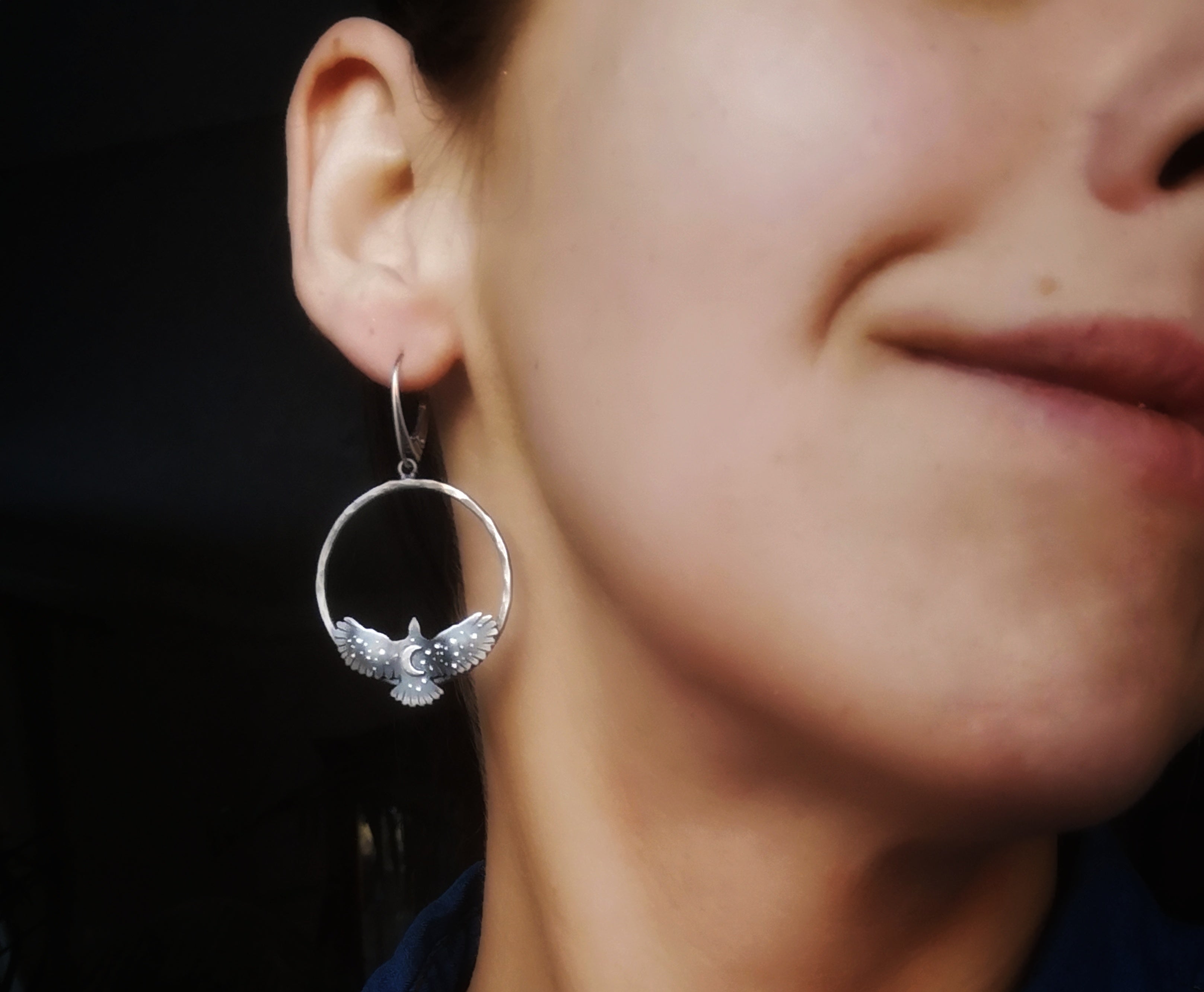 Hawk Medicine Hoop Earrings