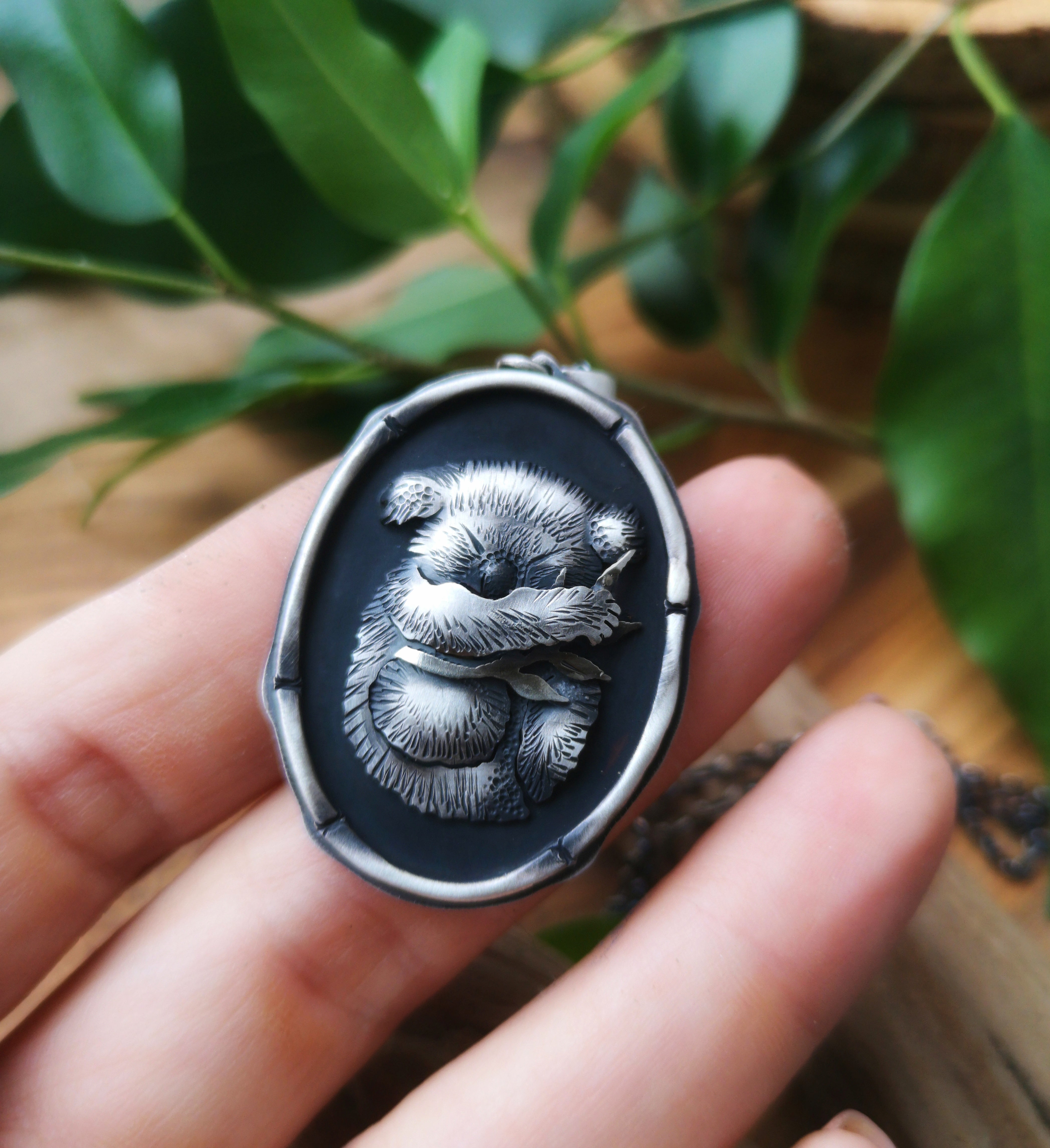 Pocket of Your Heart - Koala Bear Shadowbox Necklace