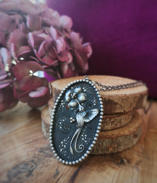 The Healer Necklace - Hummingbird Necklace