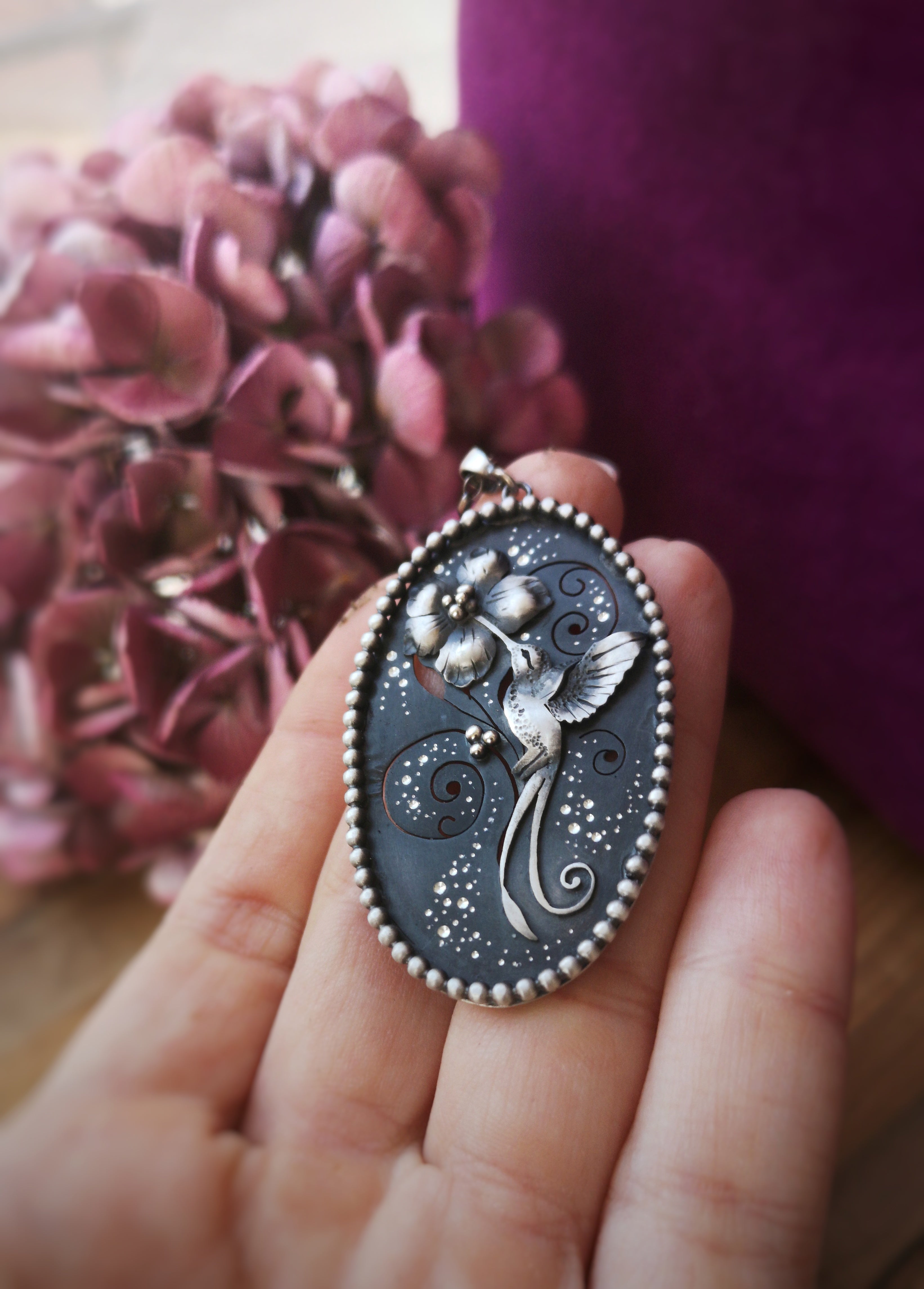The Healer Necklace - Hummingbird Necklace