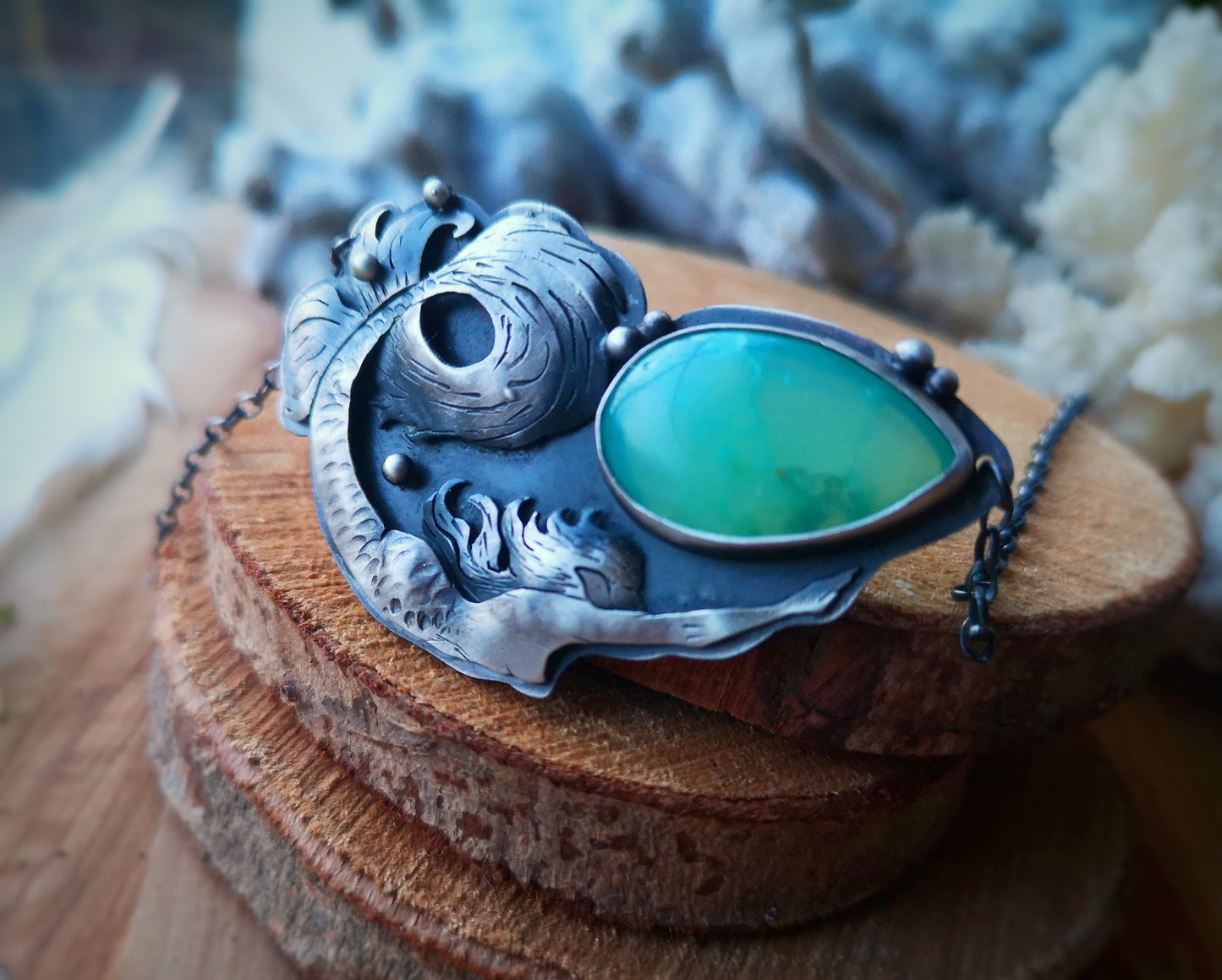 I Angel of the Sea Necklace - Mermaid & Chrysoprase