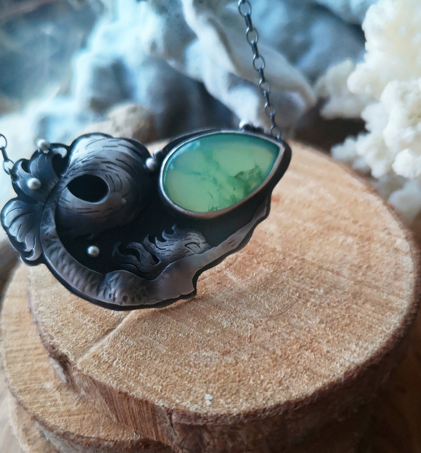 I Angel of the Sea Necklace - Mermaid & Chrysoprase