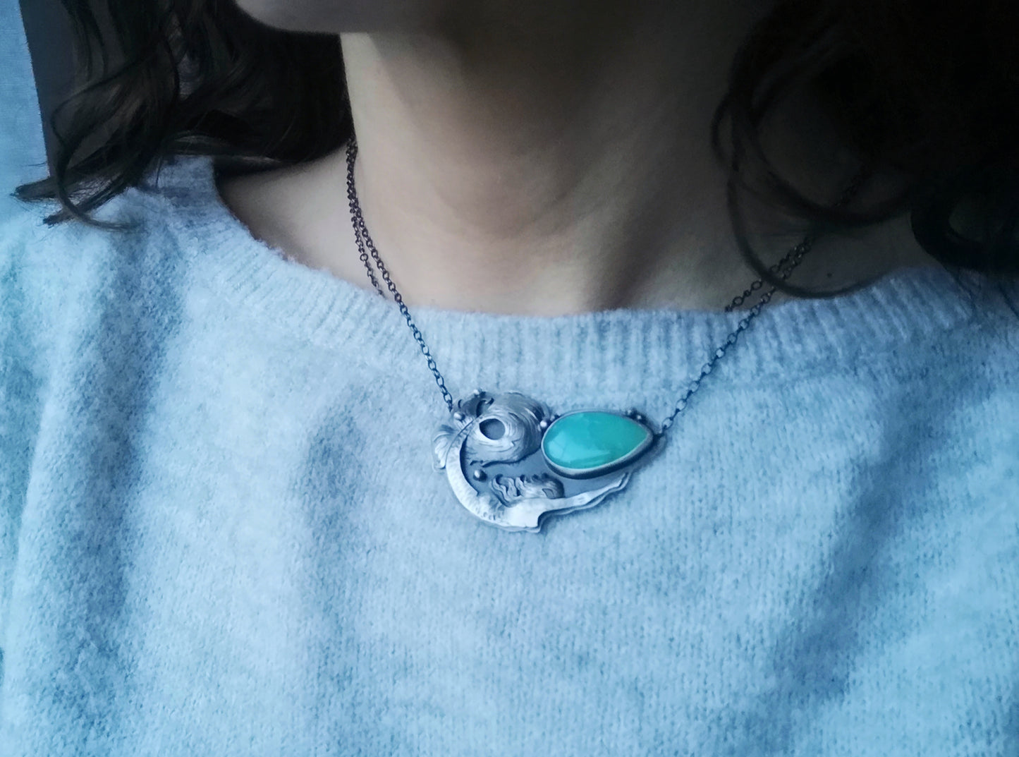 I Angel of the Sea Necklace - Mermaid & Chrysoprase