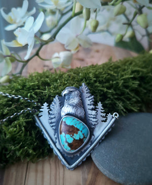 Thw Eagle Necklace - Number 8 Turquoise Necklace