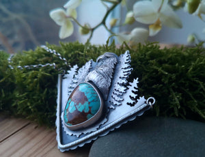 Thw Eagle Necklace - Number 8 Turquoise Necklace