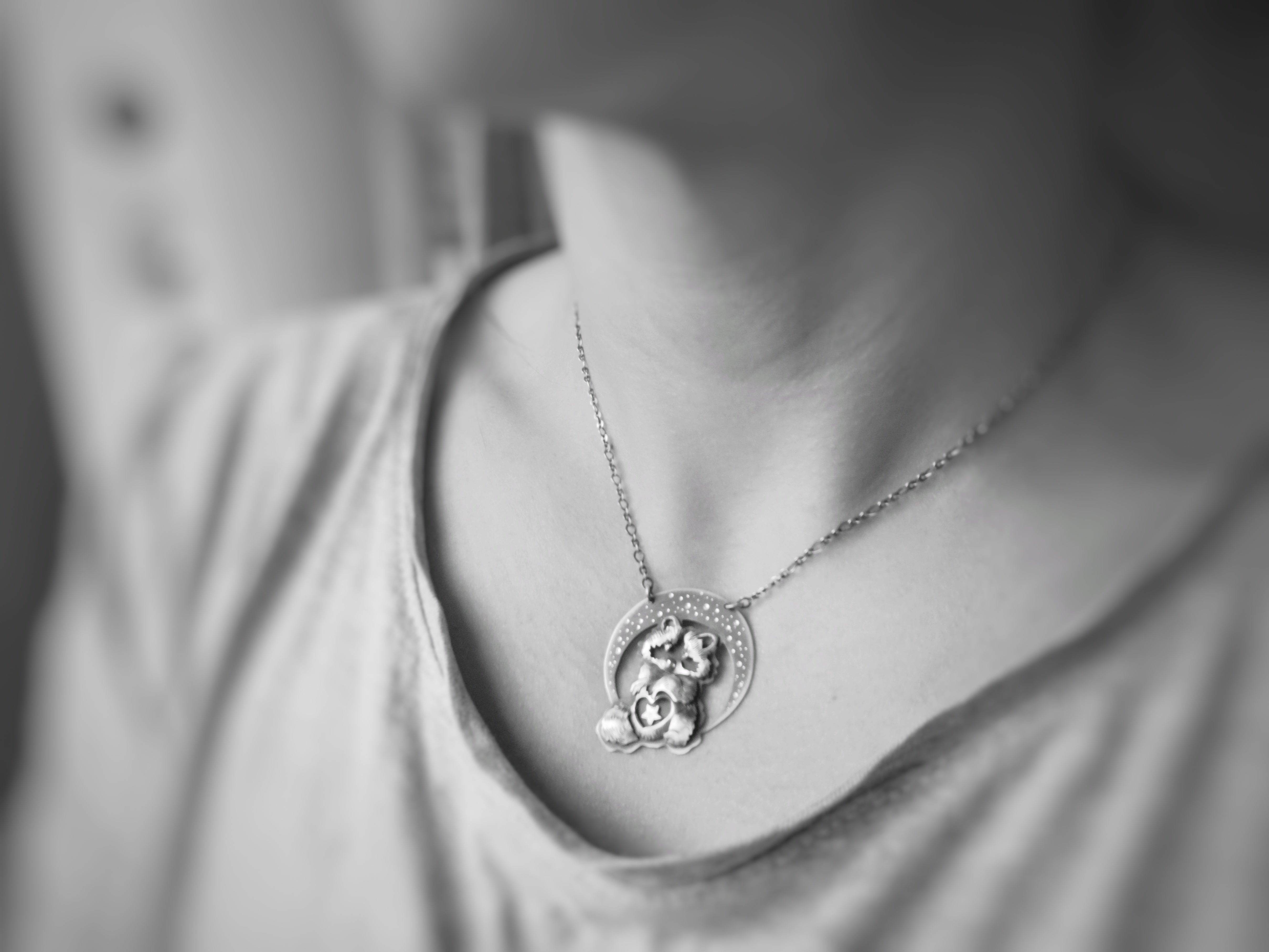 The Light Within Us - Raccoon Necklace