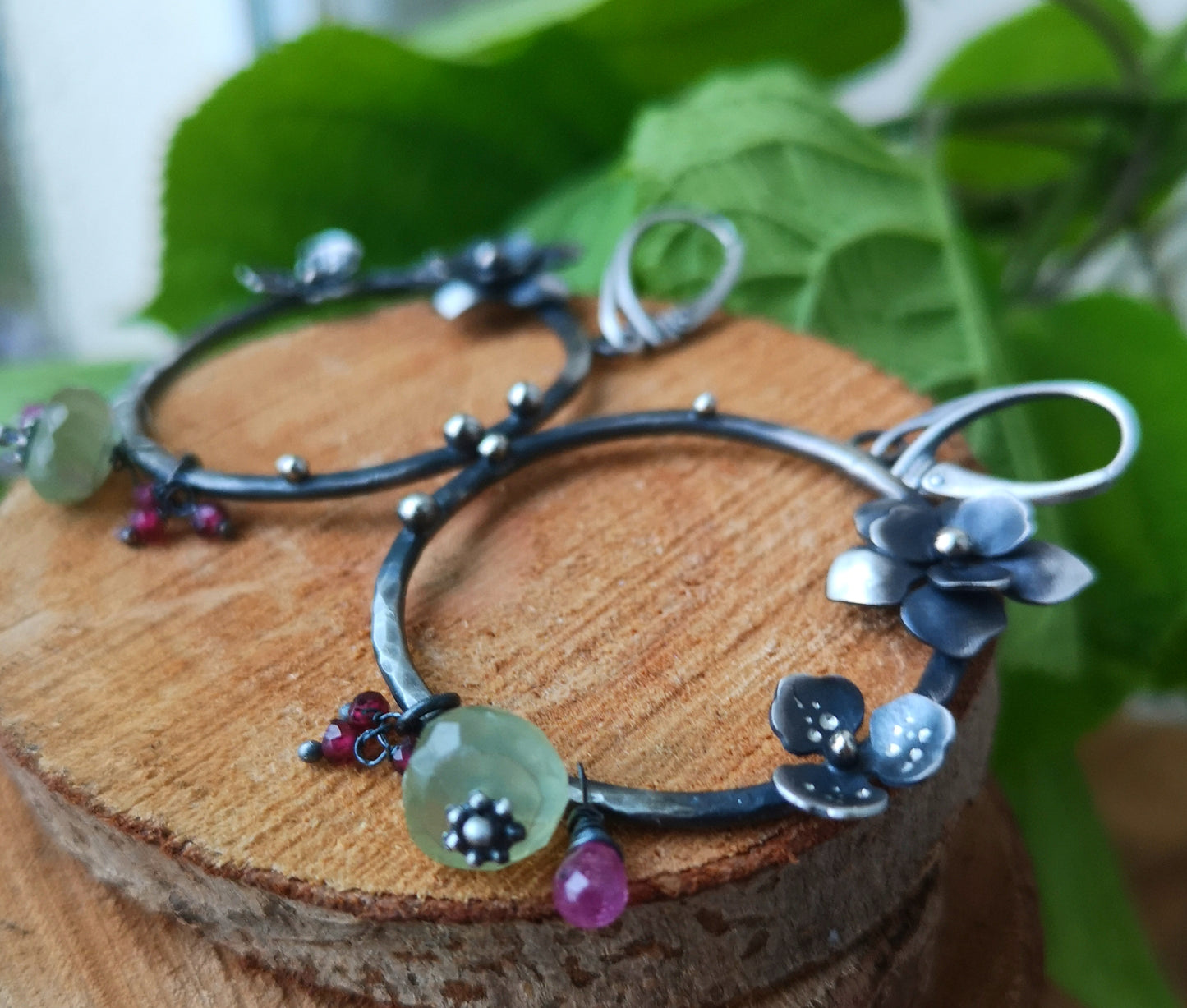 CUSTOM- Charming Spring Hoop Earrings