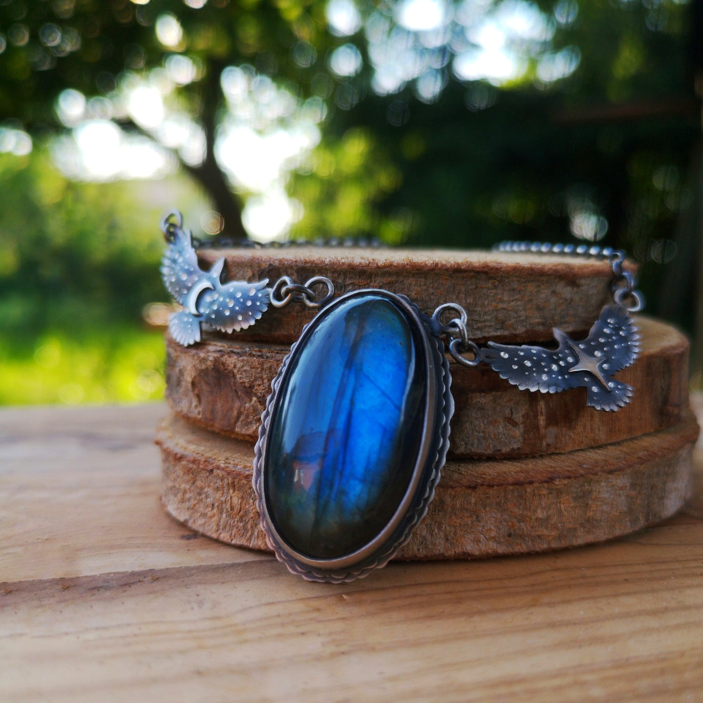 Hawk Medicine Necklace - Labradorite Necklace