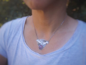 Look up at the Stars - Holly Chalcedony Necklace