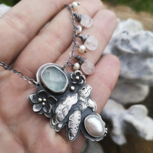 The Seafoam Necklace - Sea Turtle Necklace