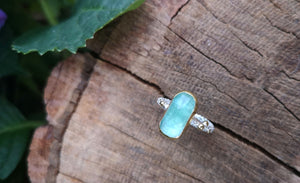 The Wonderland Ring - 22K Gold & Silver Tourmaline