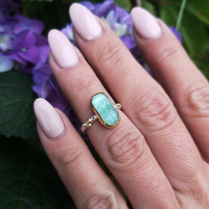 The Wonderland Ring - 22K Gold & Silver Tourmaline