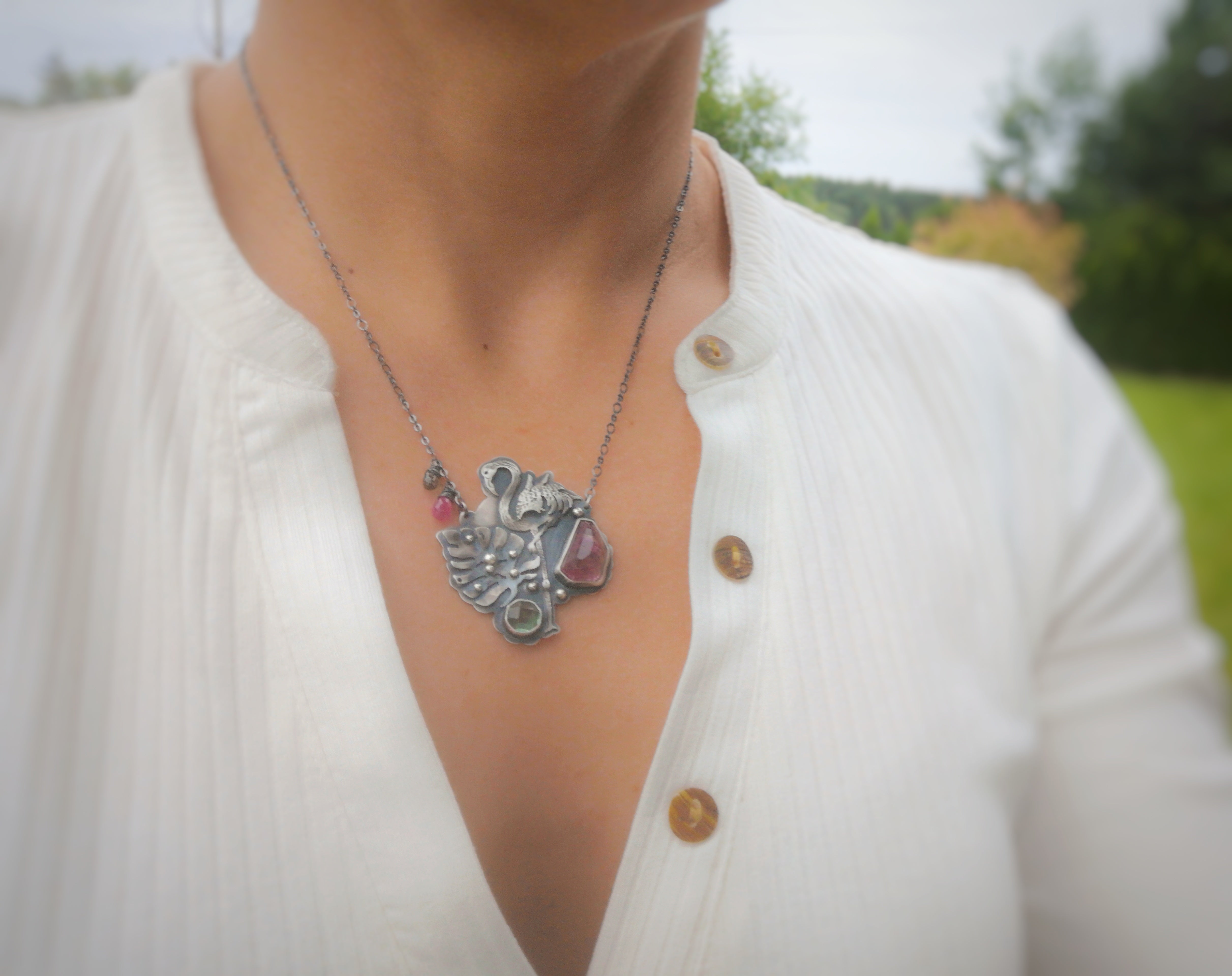 The Balance Necklace - Flamingo Necklace