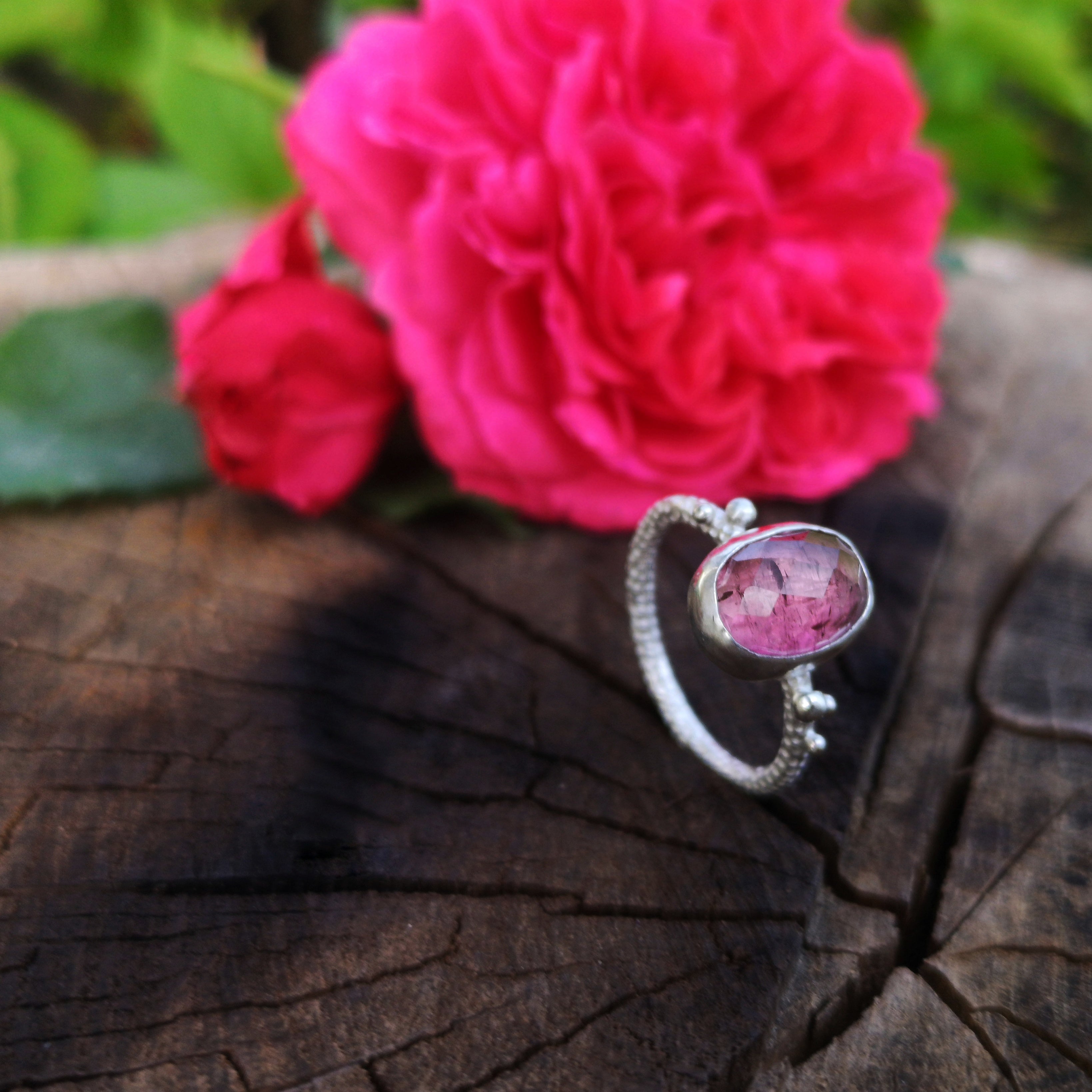 The Wonderland Ring - Pink Tourmaline 8.5 US
