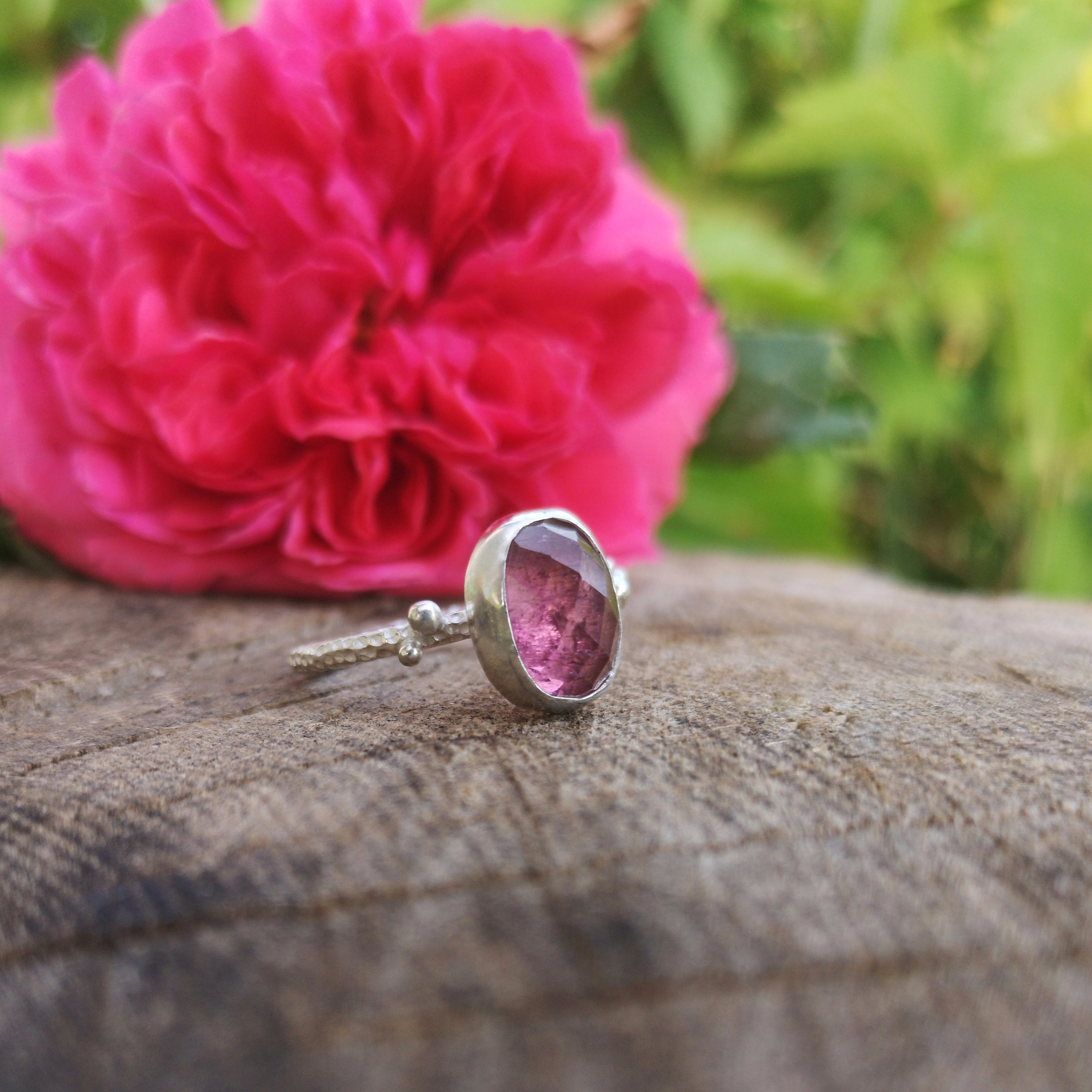 The Wonderland Ring - Pink Tourmaline 8.5 US