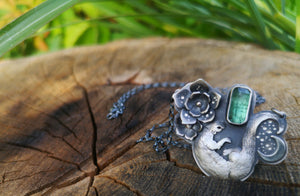 The Otter Necklace with Green Tourmaline