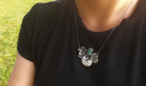 The Otter Necklace with Green Tourmaline