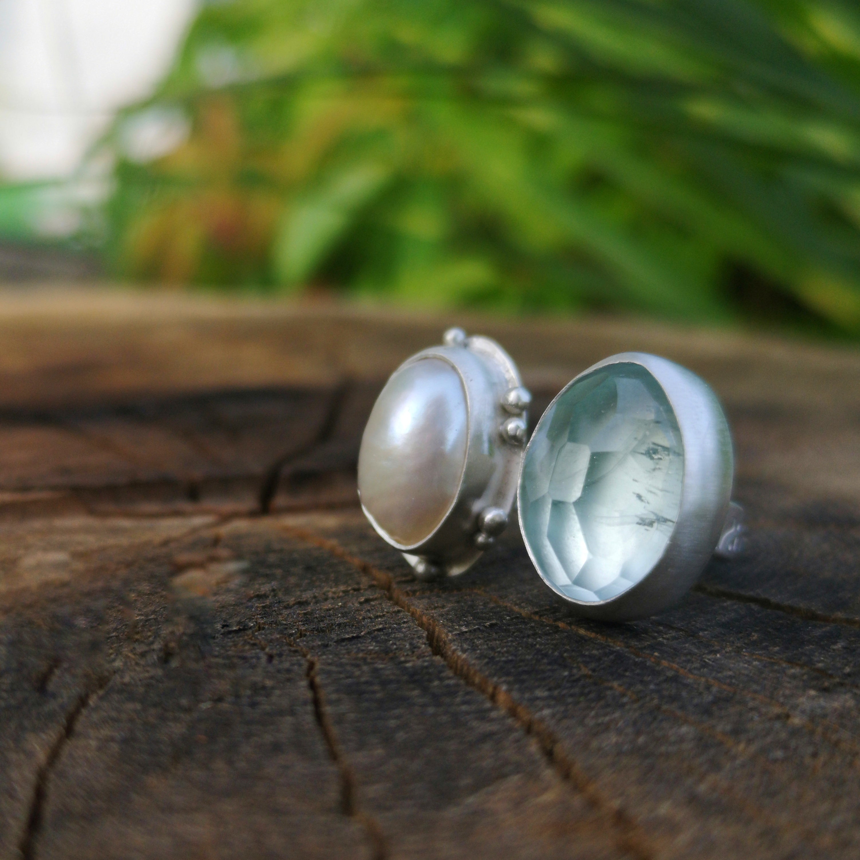 The Lake Ring - Aquamarine & Pearl