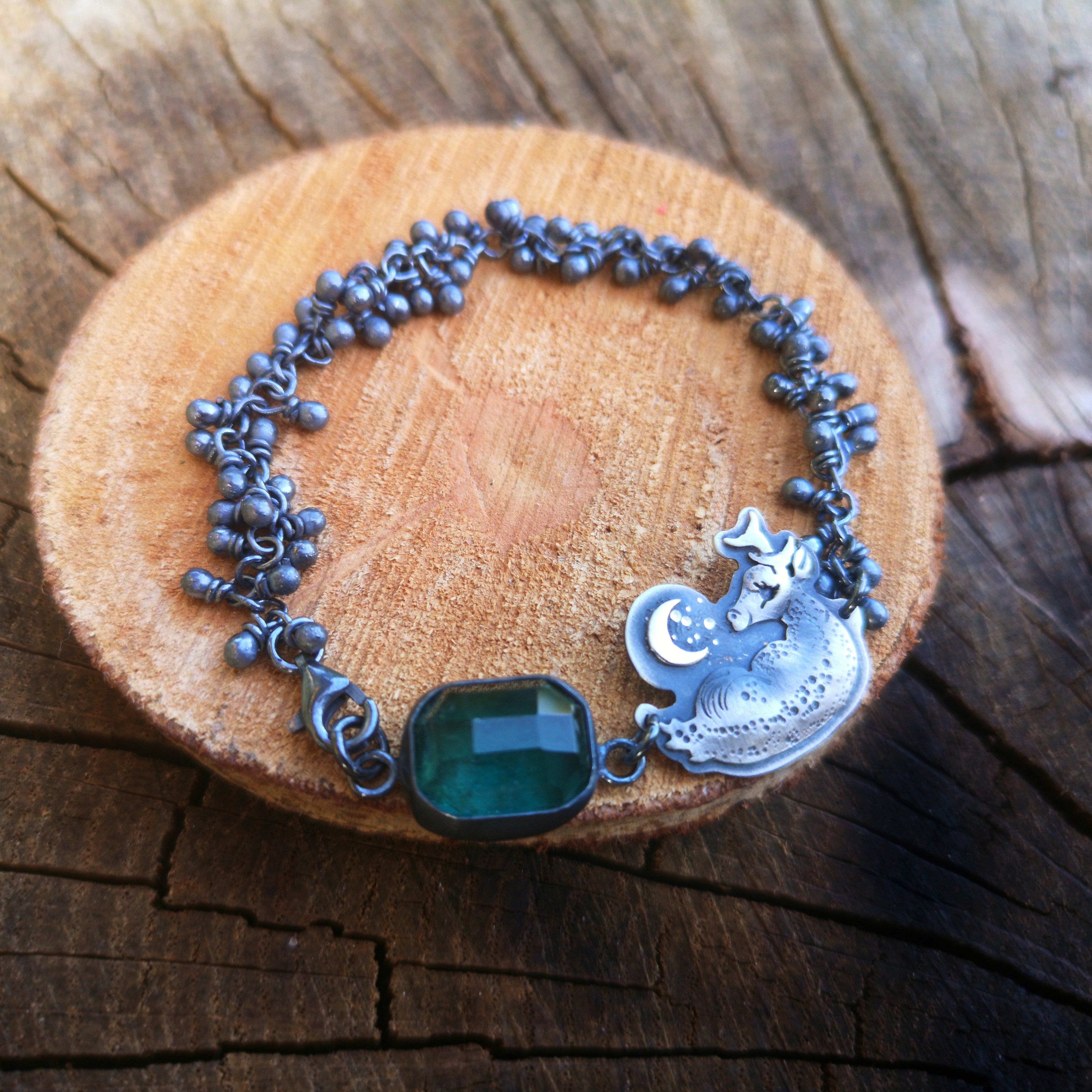The Pure Silence Bracelet - Deer & Tourmaline