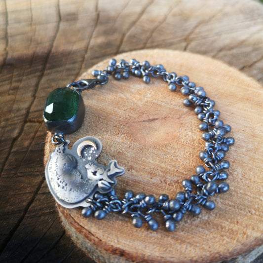 The Pure Silence Bracelet - Deer & Tourmaline