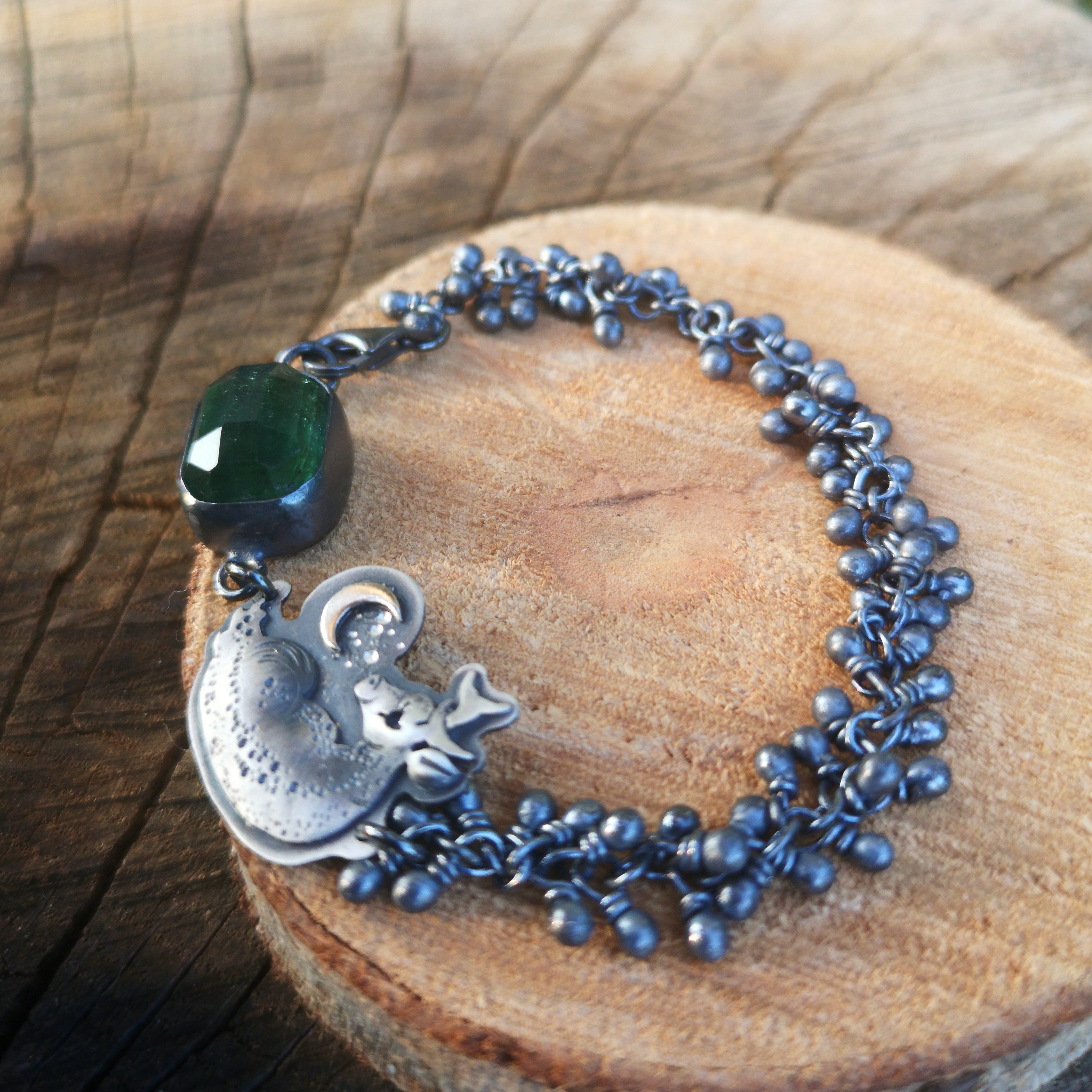 The Pure Silence Bracelet - Deer & Tourmaline