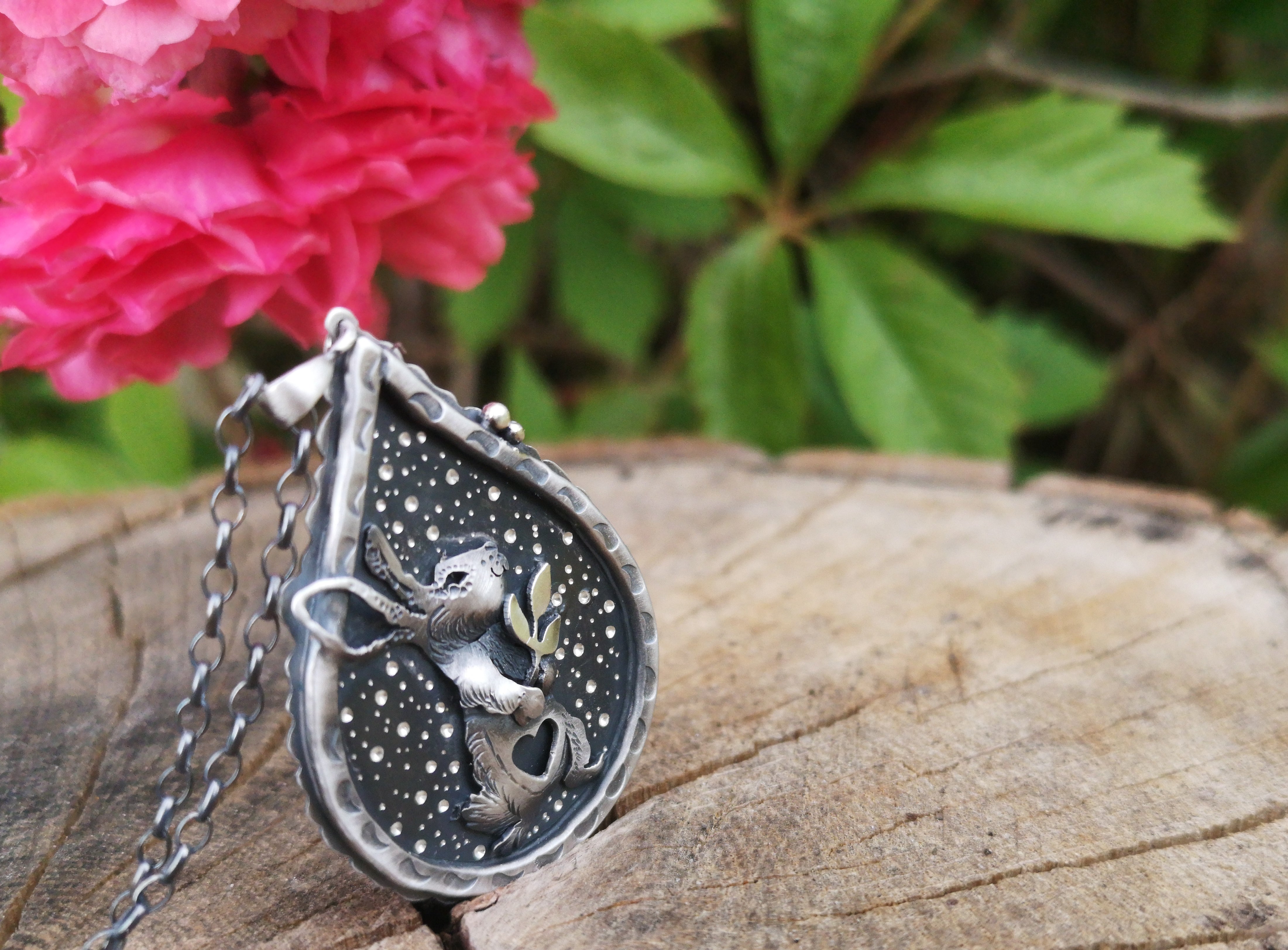 The Loving Rabbit Drop Necklace