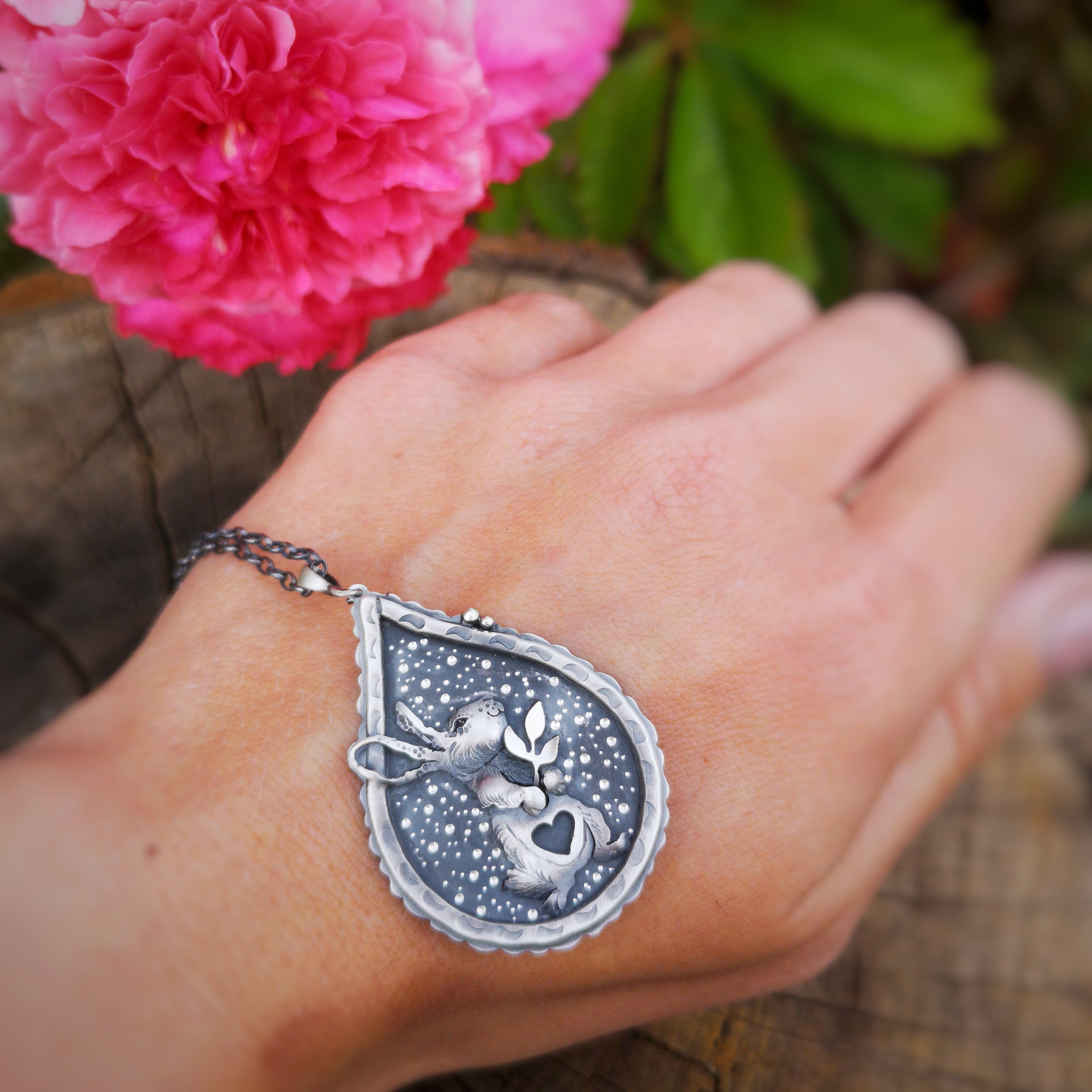 The Loving Rabbit Drop Necklace