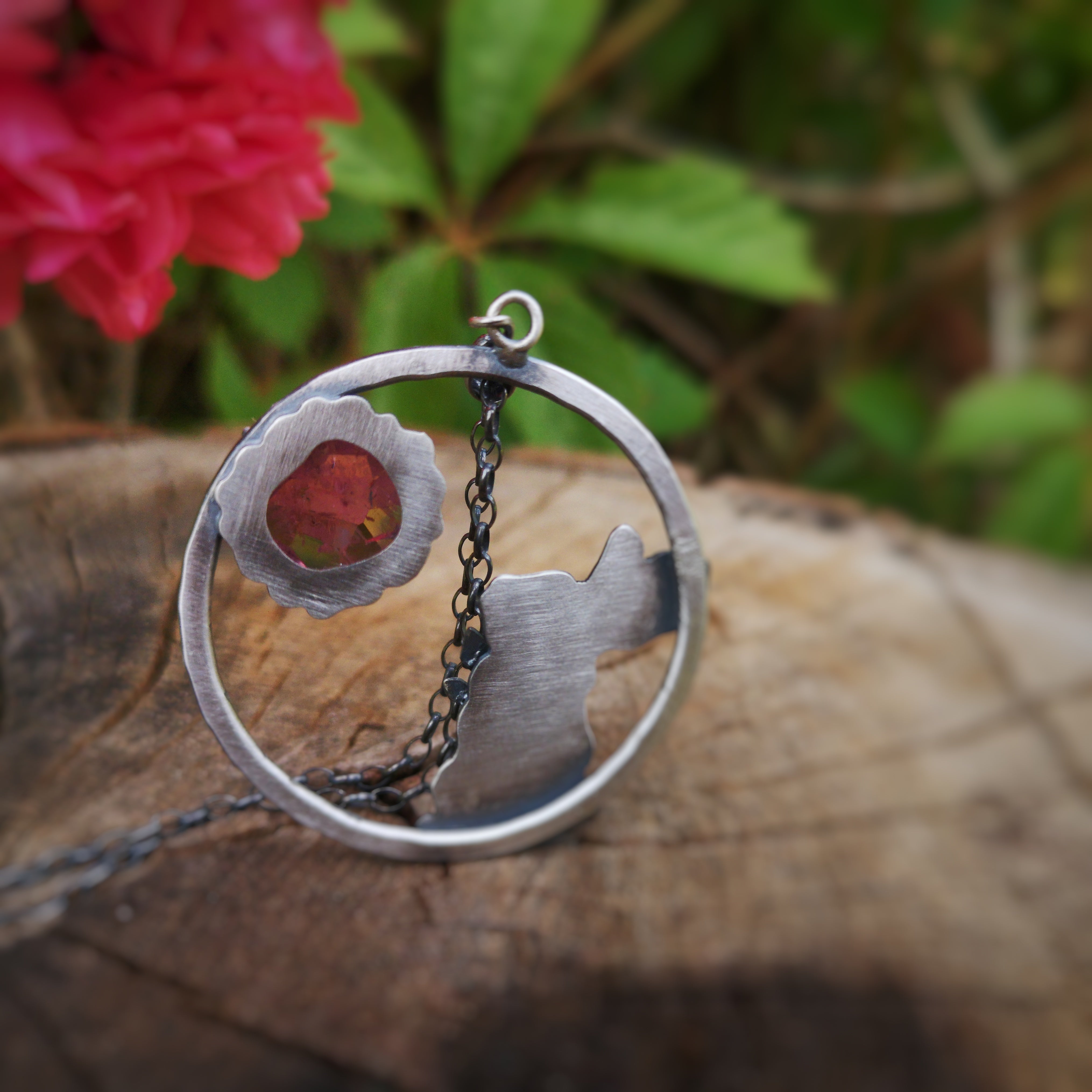 The Loving Rabbit Necklace - Rabbit & Tourmaline