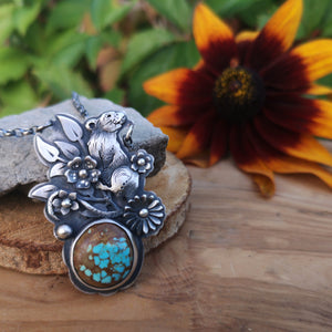 The Rat and Number Eight Turquoise Necklace
