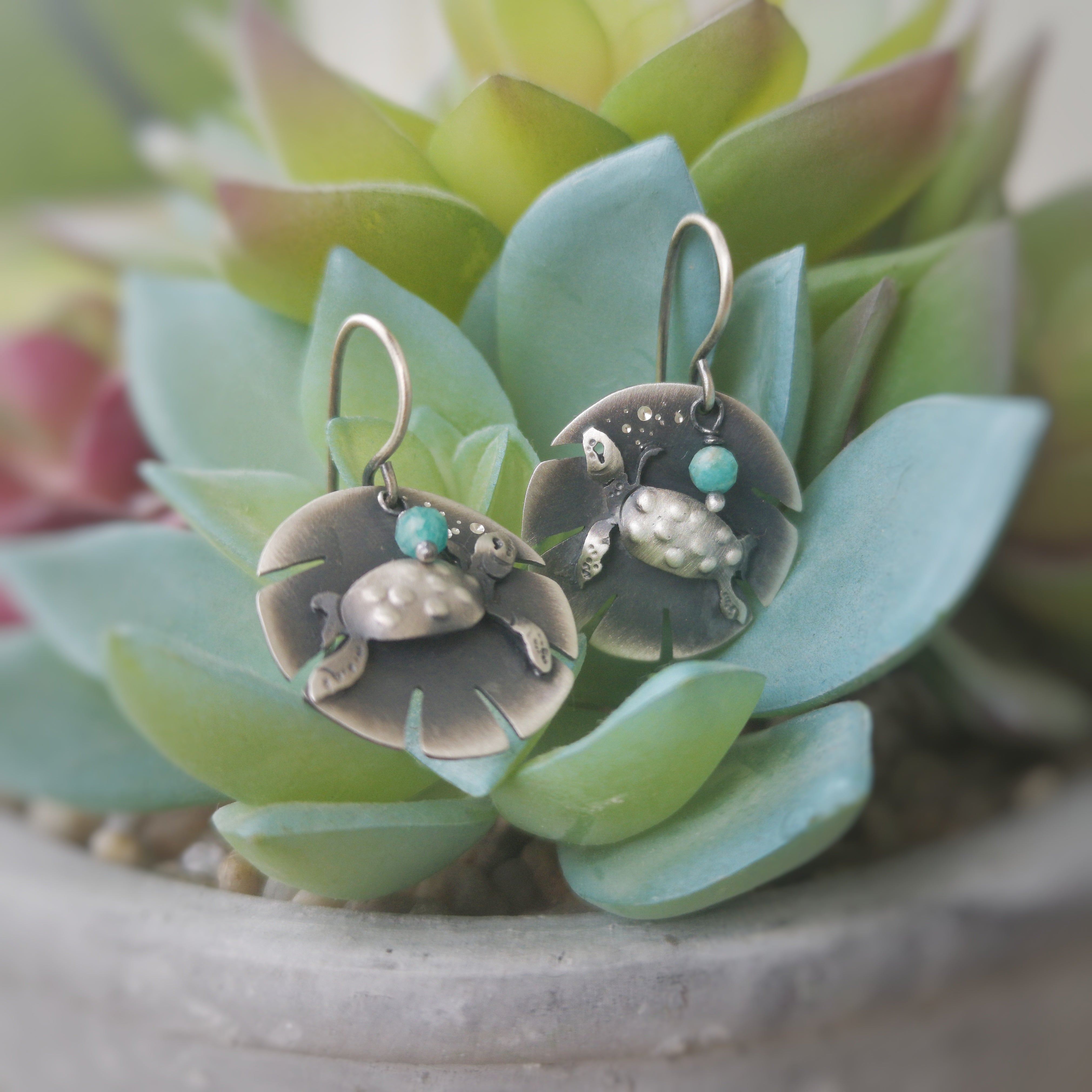The Baby Turtle Earrings