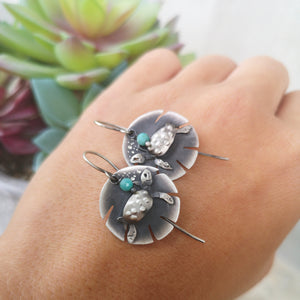 The Baby Turtle Earrings
