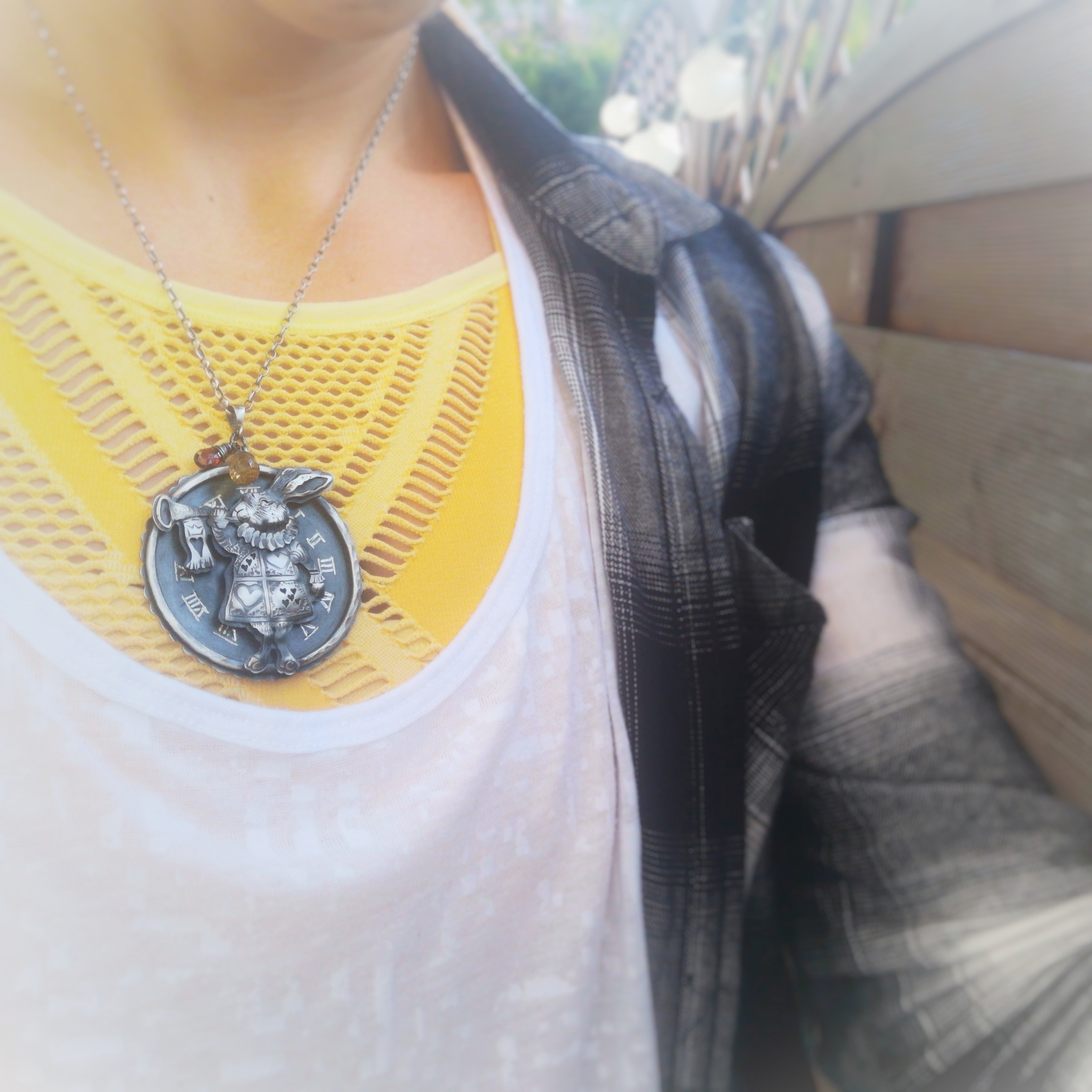 Follow The White Rabbit Necklace