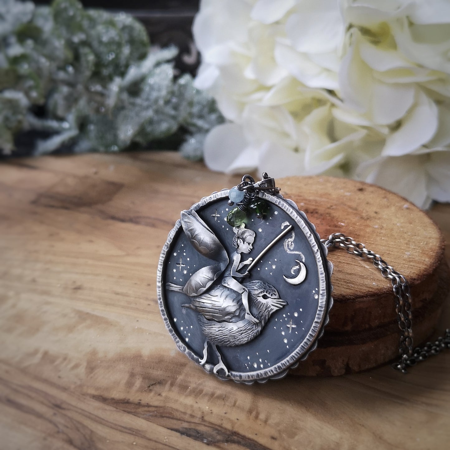 The Fairy & The Robin Bird Necklace