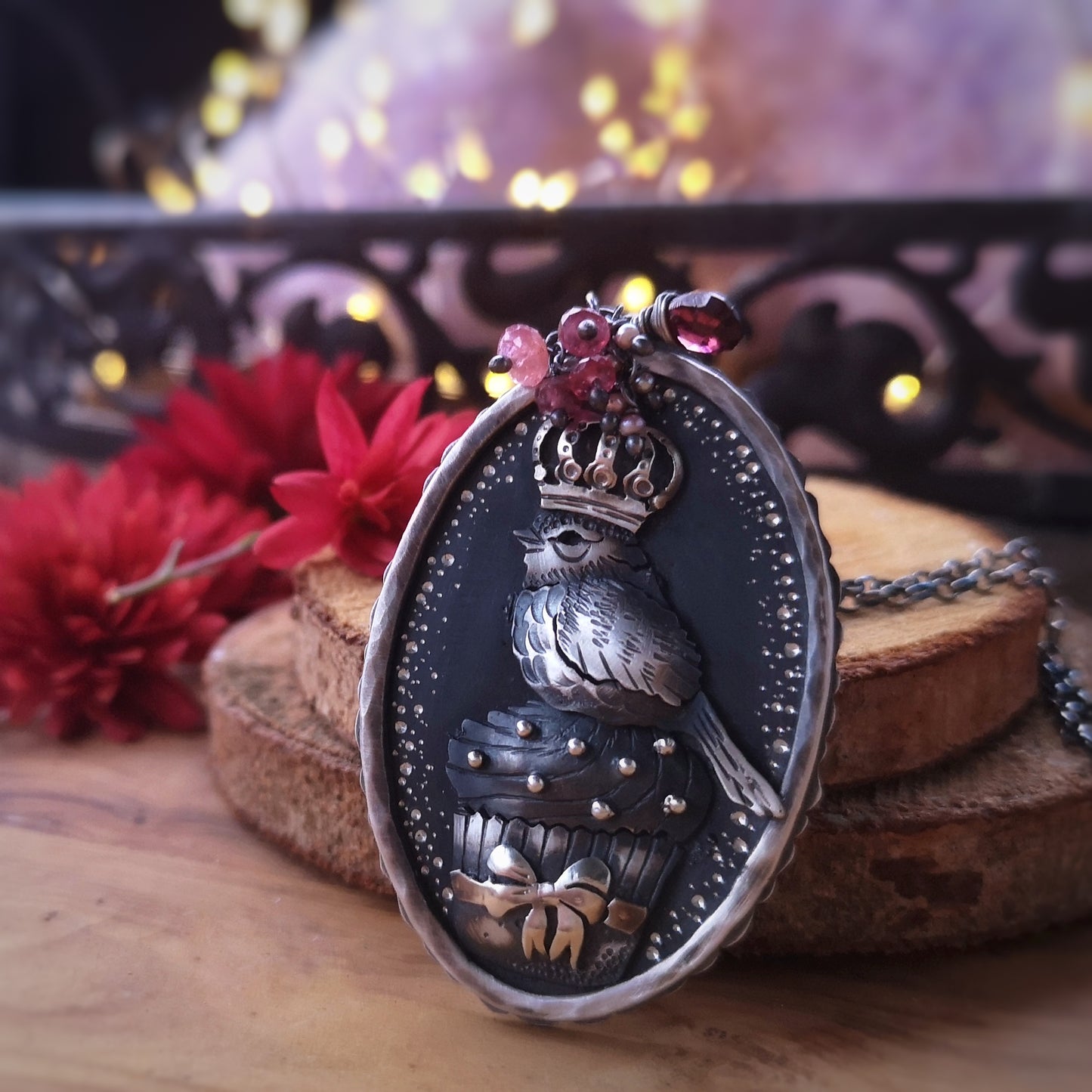 The Cupcake Bird Necklace