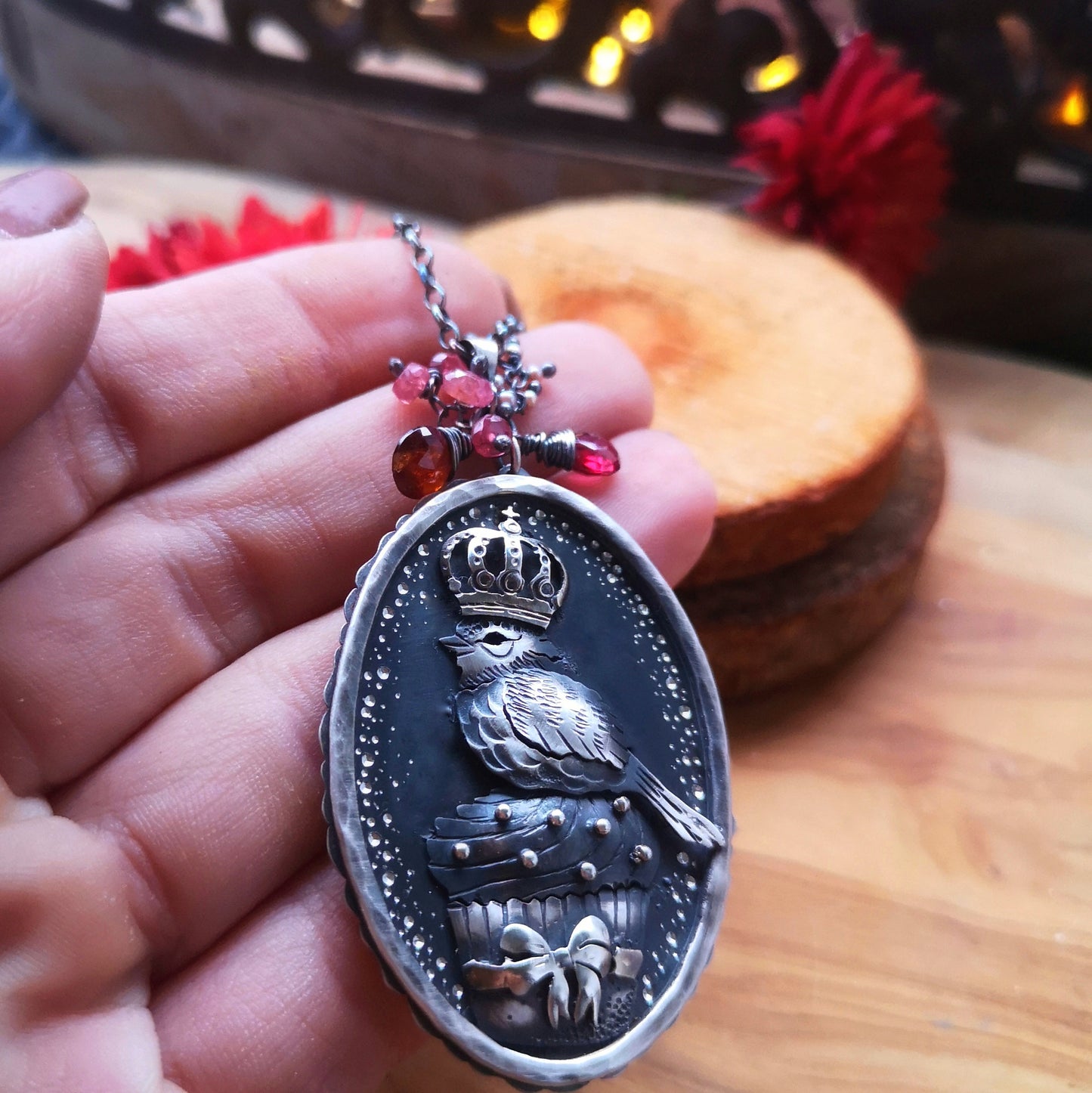 The Cupcake Bird Necklace